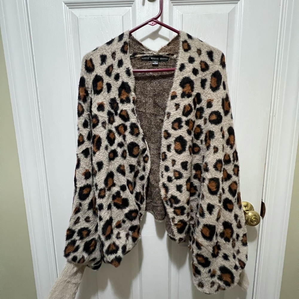 HYFVE Leopard Print Teddy Jacket